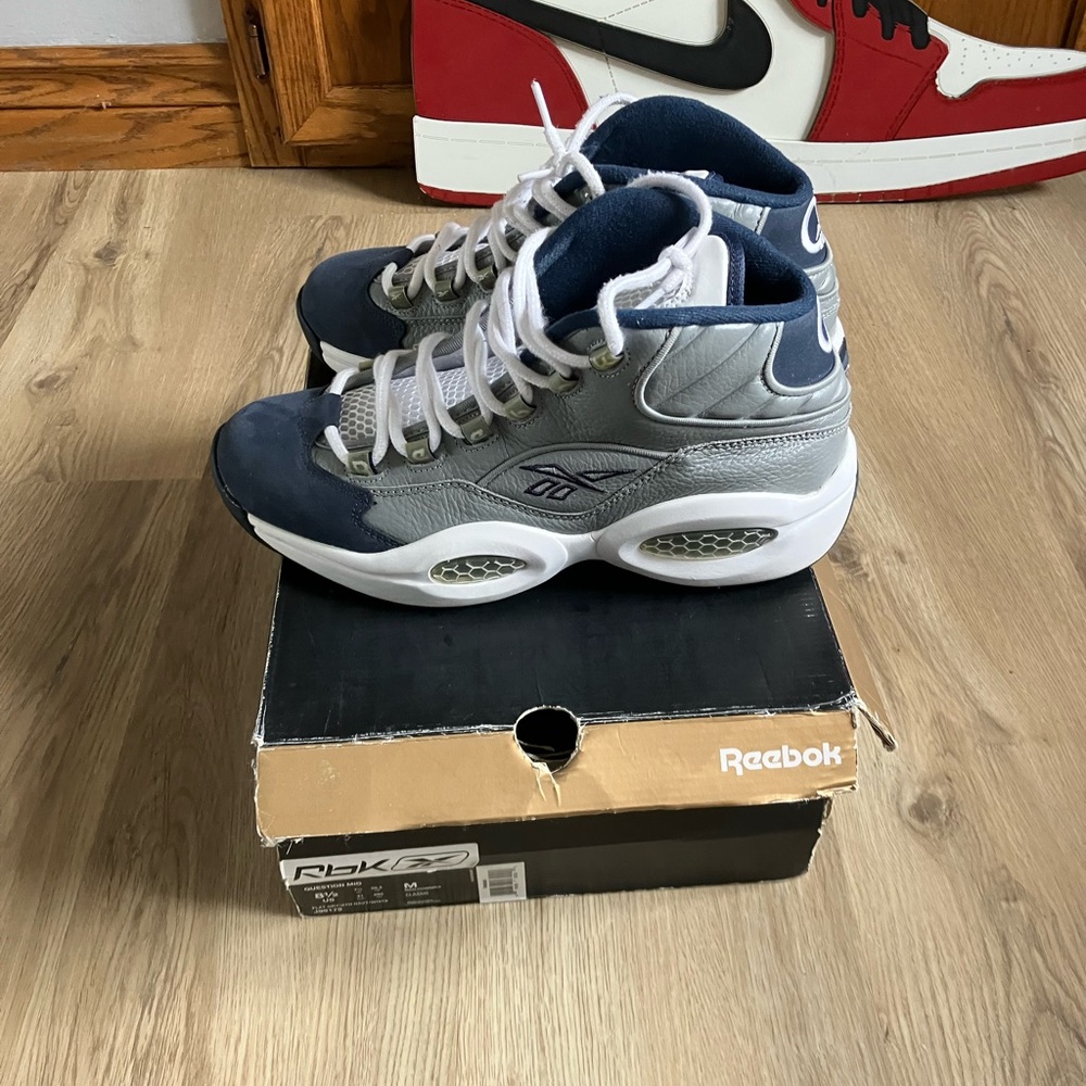 Reebok Gray and White Sneakers